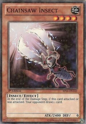 Chainsaw Insect (Starfoil) (BP01-EN142) - Battle Pack: Epic Dawn Unlimited