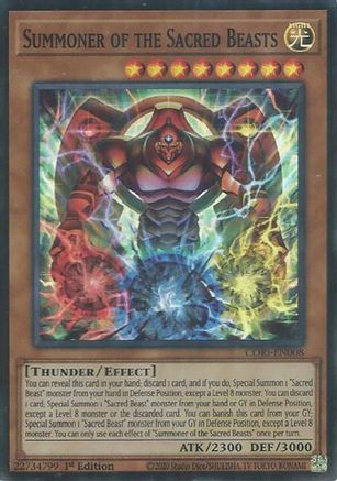 Summoner of the Sacred Beasts - CORI-EN008 - Chaos Origins 1st Edition