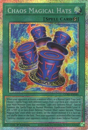 Chaos Magical Hats (Starlight Rare) - CORI-EN046 - Chaos Origins 1st Edition