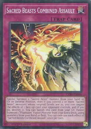 Sacred Beasts Combined Assault - CORI-EN066 - Chaos Origins 1st Edition