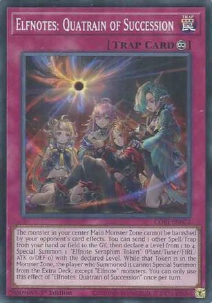 Elfnotes: Quatrain of Succession - CORI-EN072 - Chaos Origins 1st Edition