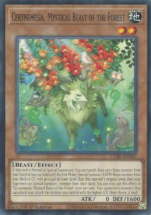 Cerynemesia, Mystical Beast of the Forest - CORI-EN087 - Chaos Origins 1st Edition