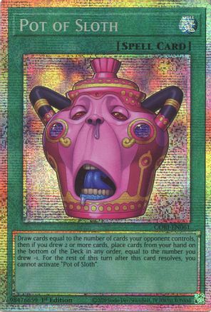 Pot of Sloth (Starlight Rare) - CORI-EN061 - Chaos Origins 1st Edition