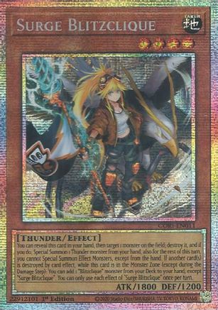 Surge Blitzclique (Starlight Rare) - CORI-EN011 - Chaos Origins 1st Edition