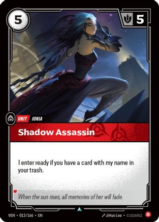 Shadow Assassin - 013/166 - Vendetta Foil