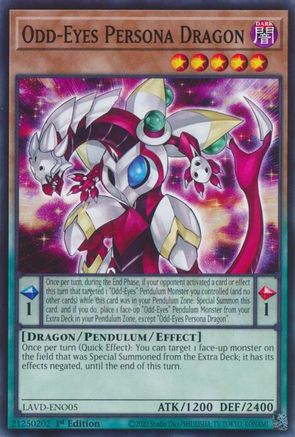 Odd-Eyes Persona Dragon - LAVD-ENO05 - Legendary Arc-V Decks 1st Edition