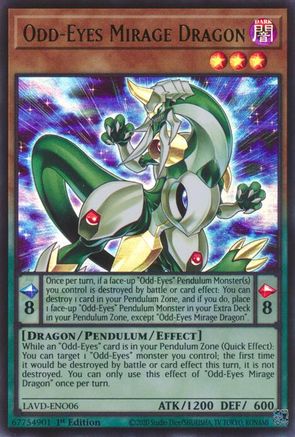 Odd-Eyes Mirage Dragon - LAVD-ENO06 - Legendary Arc-V Decks 1st Edition