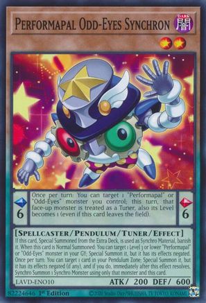 Performapal Odd-Eyes Synchron - LAVD-ENO10 - Legendary Arc-V Decks 1st Edition