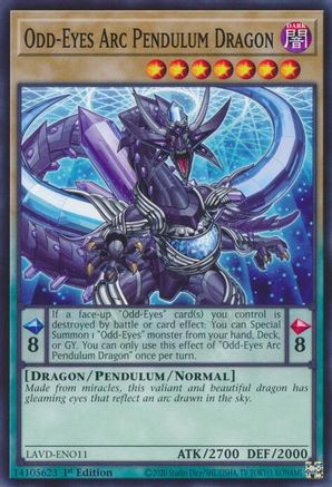 Odd-Eyes Arc Pendulum Dragon (LAVD-ENO11) - Legendary Arc-V Decks 1st Edition