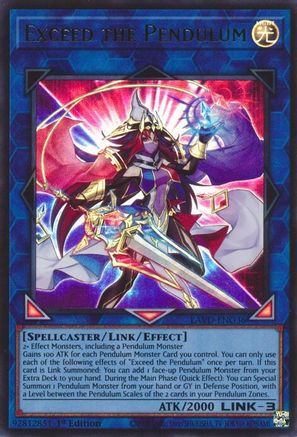 Exceed the Pendulum - LAVD-ENO36 - Legendary Arc-V Decks 1st Edition