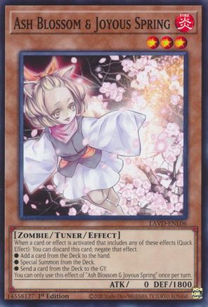 Ash Blossom & Joyous Spring - LAVD-ENL06 - Legendary Arc-V Decks 1st Edition