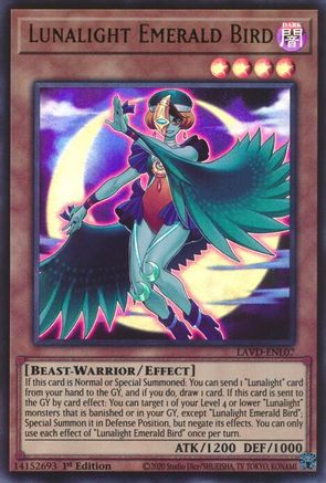 Lunalight Emerald Bird - LAVD-ENL07 - Legendary Arc-V Decks 1st Edition