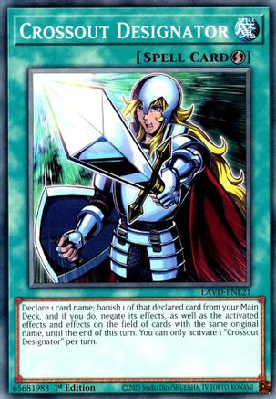 Crossout Designator - LAVD-ENL21 - Legendary Arc-V Decks 1st Edition
