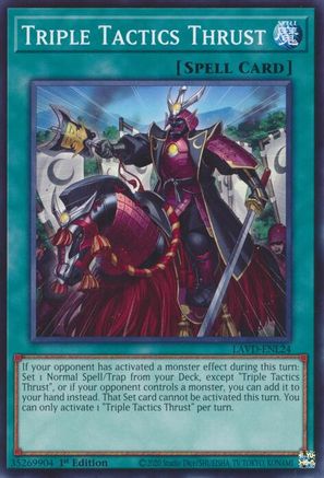 Triple Tactics Thrust - LAVD-ENL24 - Legendary Arc-V Decks 1st Edition
