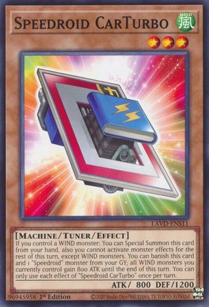 Speedroid CarTurbo - LAVD-ENS11 - Legendary Arc-V Decks 1st Edition