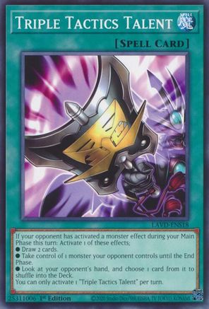 Triple Tactics Talent - LAVD-ENS18 - Legendary Arc-V Decks 1st Edition