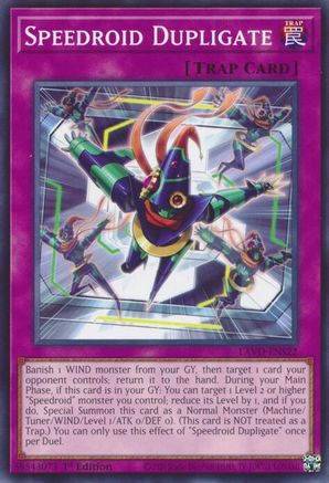 Speedroid Dupligate (LAVD-ENS22) - Legendary Arc-V Decks 1st Edition