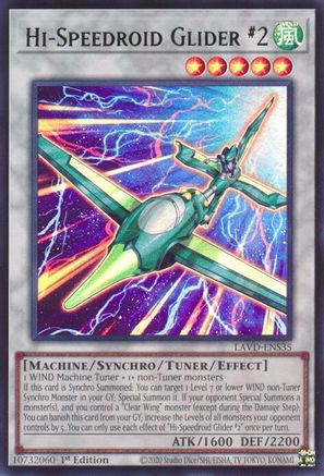Hi-Speedroid Glider #2 (UR) - LAVD-ENS35 - Legendary Arc-V Decks 1st Edition