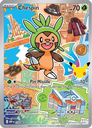 Chespin - 058 58 - First Partner Collection 2026 Holofoil