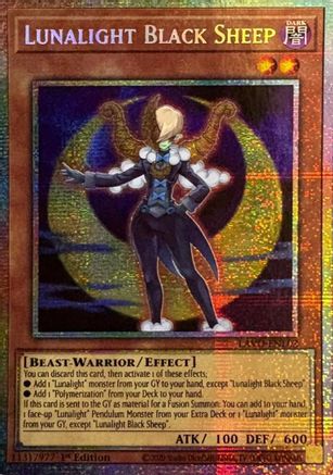 Lunalight Black Sheep (Starlight Rare) - LAVD-ENL02 - Legendary Arc-V Decks 1st Edition