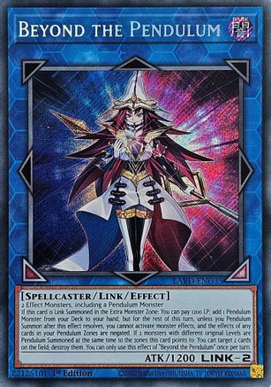 Beyond the Pendulum (Secret Rare) - LAVD-ENO35 - Legendary Arc-V Decks 1st Edition