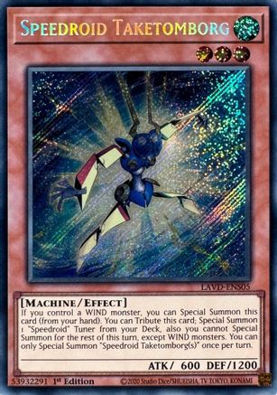 Speedroid Taketomborg (Secret Rare) - LAVD-ENS05 - Legendary Arc-V Decks 1st Edition