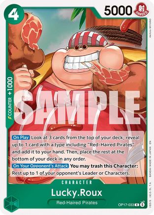 Lucky.Roux - OP17-033 - The World's Strongest Warriors Foil