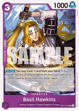 Basil Hawkins - OP17-073 - The World's Strongest Warriors Release Event Cards