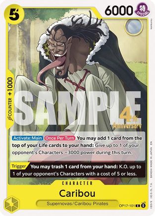 Caribou - OP17-101 - The World's Strongest Warriors Release Event Cards