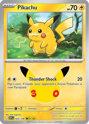 Pikachu - 023/128 - ME 30th Celebration Holofoil