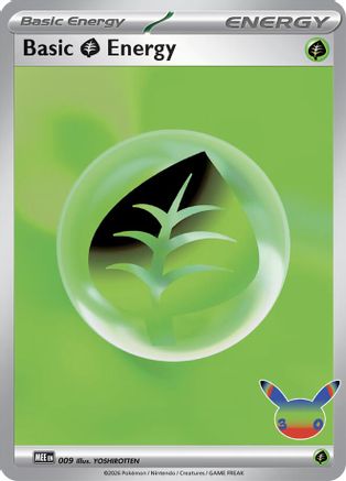 Basic Grass Energy (30th Celebration) - 9 - MEE Mega Evolution Energies Holofoil