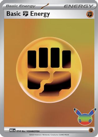 Basic Fighting Energy (30th Celebration) - 14 - MEE Mega Evolution Energies Holofoil