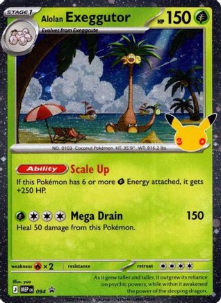 Alolan Exeggutor (30th Celebration) - 094 - ME Mega Evolution Promo Holofoil