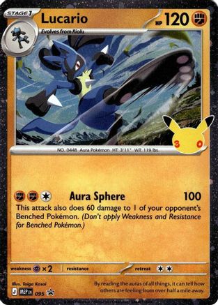 Lucario (30th Celebration) - 095 - ME Mega Evolution Promo Holofoil