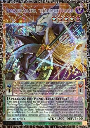 Horoscope Sorcerer, the Stargazer Magician (GMR) - MAMO-EN014 - Magnificent Monsters 1st Edition