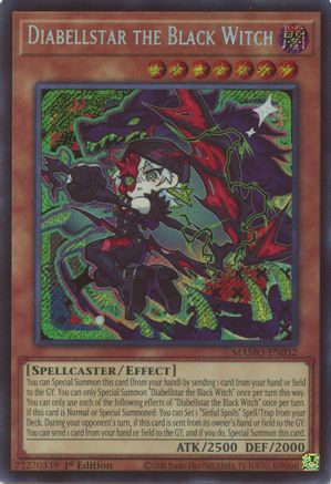 Diabellstar the Black Witch (Secret Rare) - MAMO-EN032 - Magnificent Monsters 1st Edition