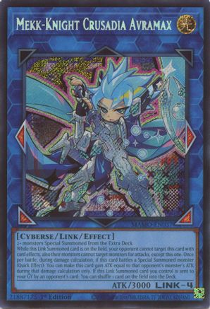Mekk-Knight Crusadia Avramax (Secret Rare) - MAMO-EN037 - Magnificent Monsters 1st Edition