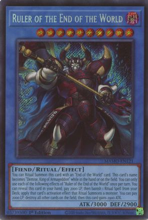 Ruler of the End of the World - MAMO-EN121 - Magnificent Monsters 1st Edition