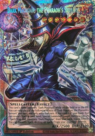 Dark Magician, the Pharaoh's Servant (Starlight Rare) (Extended Art) - MAMO-EN001 - Magnificent Monsters 1st Edition