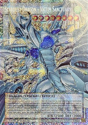 Stardust Dragon - Victim Sanctuary (Starlight Rare) (Extended Art) - MAMO-EN007 - Magnificent Monsters 1st Edition