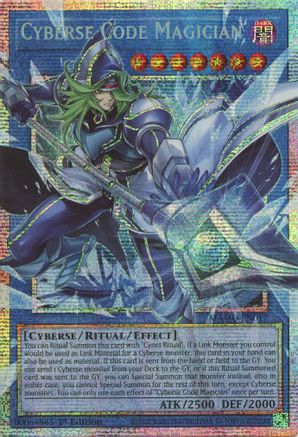 Cyberse Code Magician (Starlight Rare) (Extended Art) - MAMO-EN017 - Magnificent Monsters 1st Edition