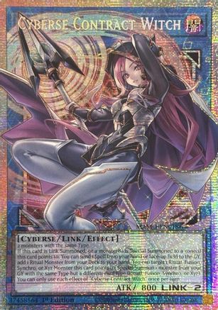 Cyberse Contract Witch (Starlight Rare) (Extended Art) - MAMO-EN018 - Magnificent Monsters 1st Edition