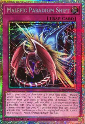 Malefic Paradigm Shift (Starlight Rare) - MAMO-EN025 - Magnificent Monsters 1st Edition