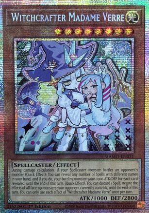 Witchcrafter Madame Verre (Starlight Rare) - MAMO-EN031 - Magnificent Monsters 1st Edition