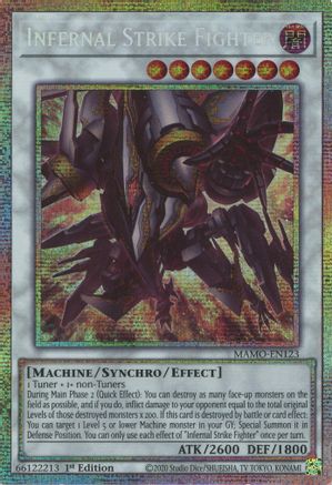 Infernal Strike Fighter (Starlight Rare) - MAMO-EN123 - Magnificent Monsters 1st Edition