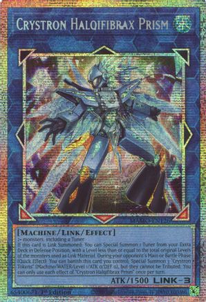 Crystron Halqifibrax Prism (Starlight Rare) - MAMO-EN126 - Magnificent Monsters 1st Edition