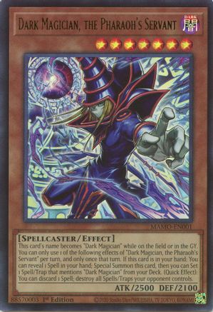 Dark Magician, the Pharaoh's Servant - MAMO-EN001 - Magnificent Monsters 1st Edition