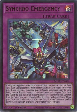Synchro Emergency - MAMO-EN009 - Magnificent Monsters 1st Edition