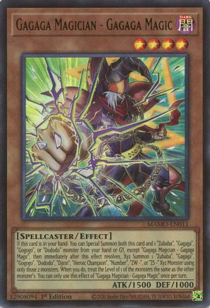 Gagaga Magician - Gagaga Magic - MAMO-EN011 - Magnificent Monsters 1st Edition