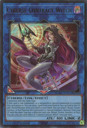 Cyberse Contract Witch - MAMO-EN018 - Magnificent Monsters 1st Edition